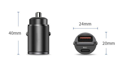 100W/200W Hurtig USB Biloplader Type-C