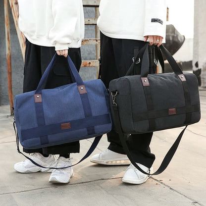 Herre Canvas Rejse Duffel Taske