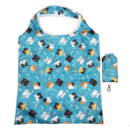 Foldbar Nylon Indkøbspose – Genanvendelig og Miljøvenlig