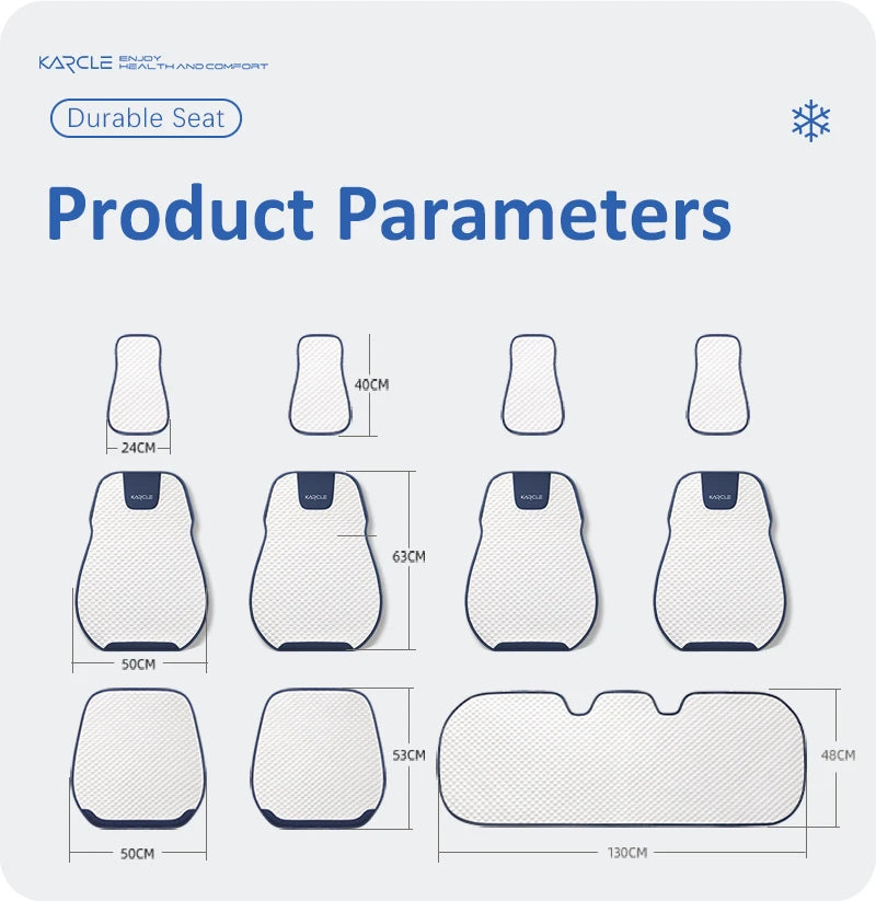 Universelle Ice Silk Bilsædebetræk