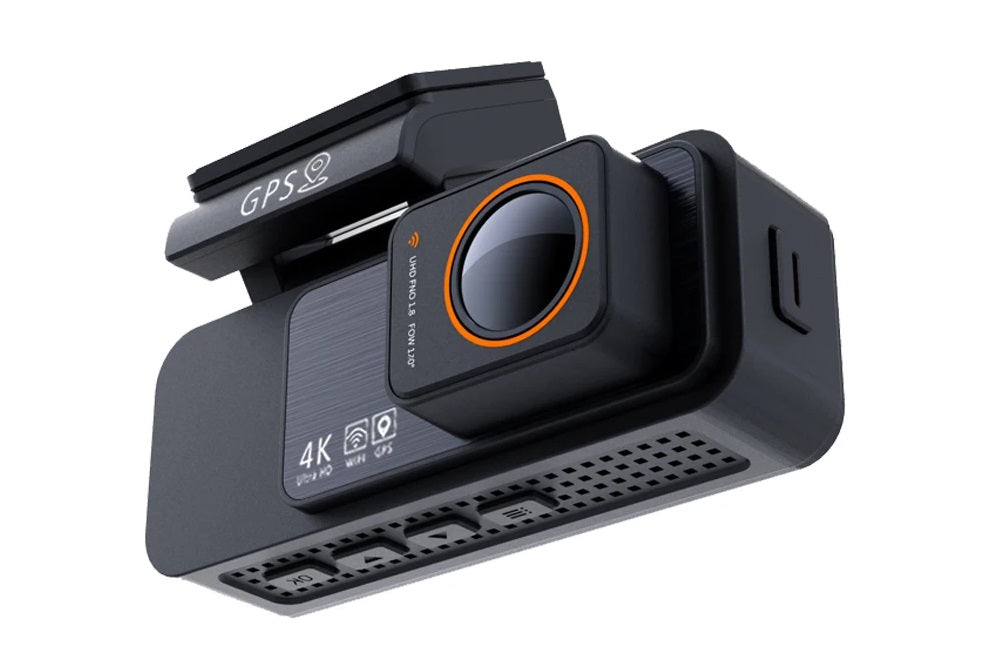4K Dashcam med GPS og Bakkamera