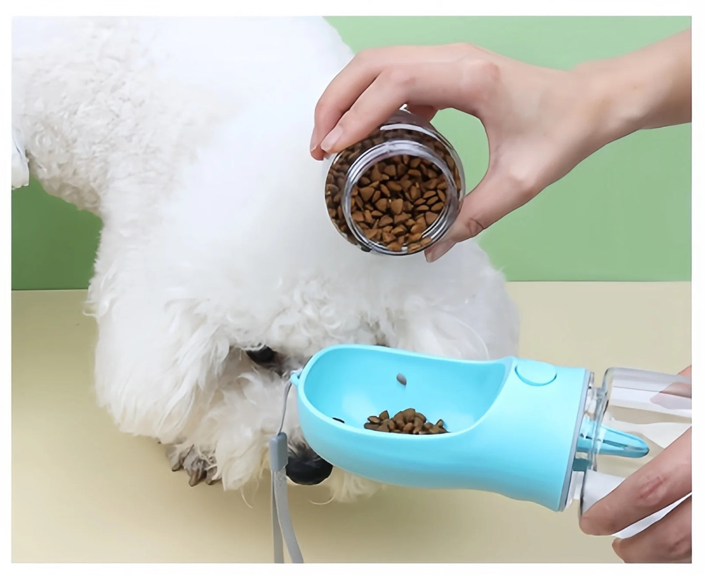 Bærbar Vand- og Foderflaske til Kæledyr