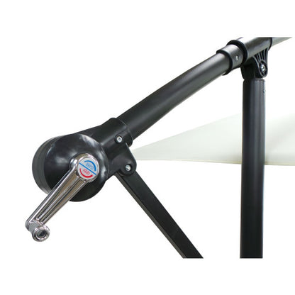 Elegant Udendørs Parasol med LED og Solcellepanel - Vælg mellem 300 cm eller 350 cm