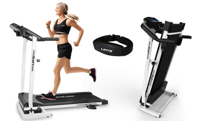 Sammenklappelig Løbebånd med Pulsmåler og Bluetooth