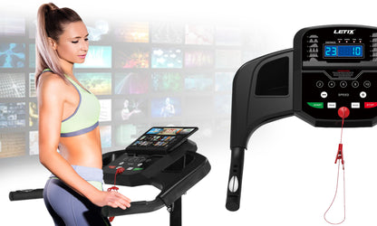 Sammenklappelig Løbebånd med Pulsmåler og Bluetooth