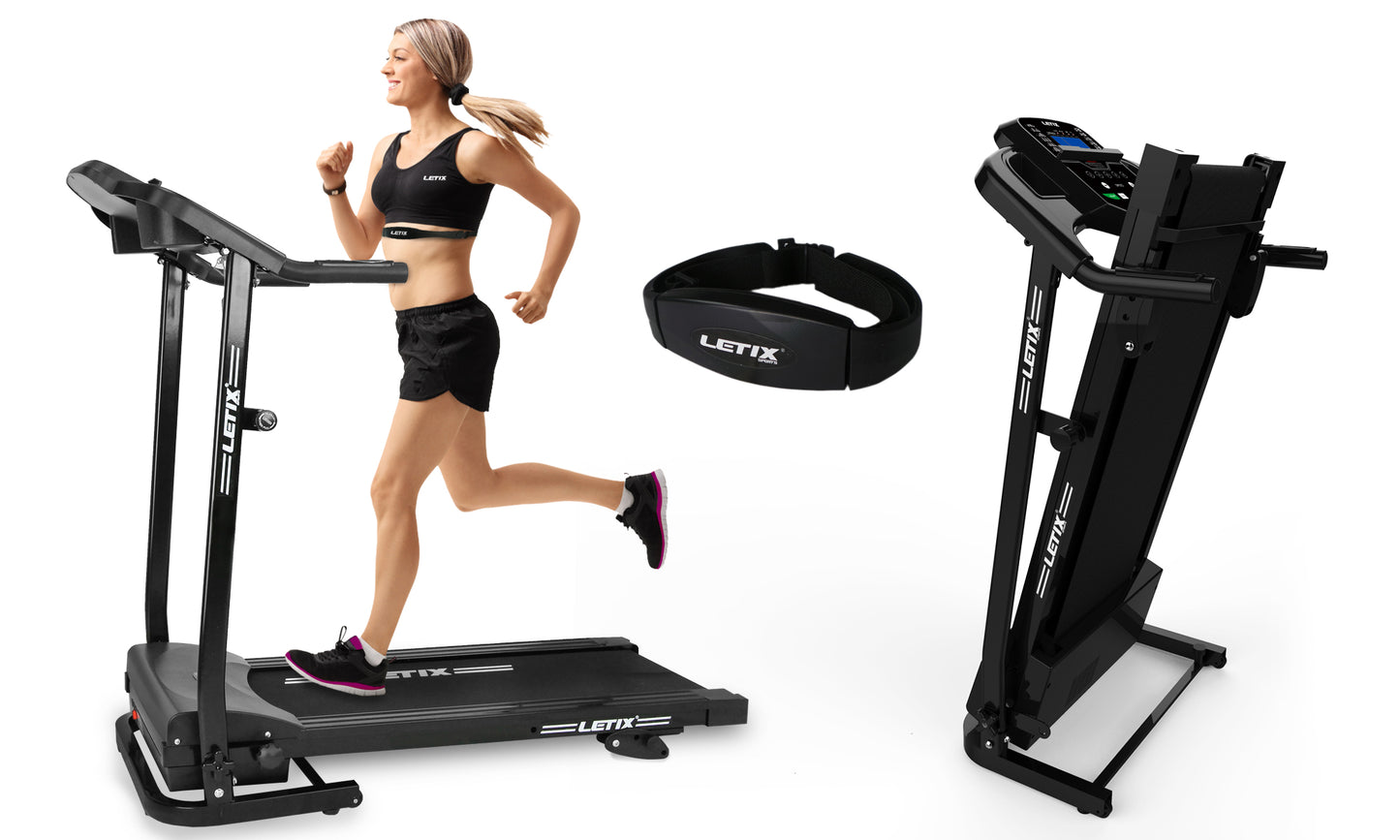 Sammenklappelig Løbebånd med Pulsmåler og Bluetooth