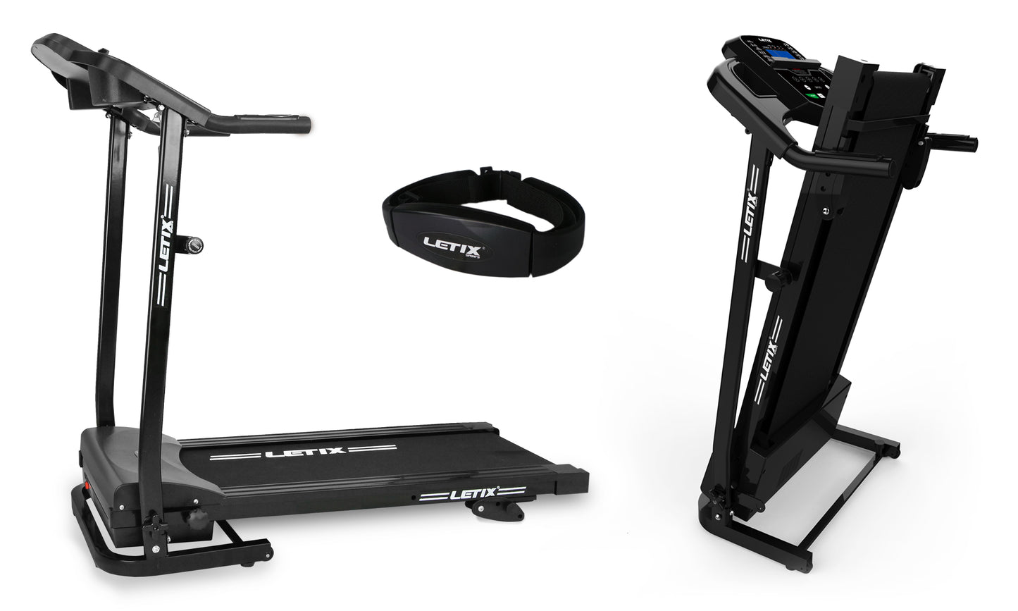 Sammenklappelig Løbebånd med Pulsmåler og Bluetooth