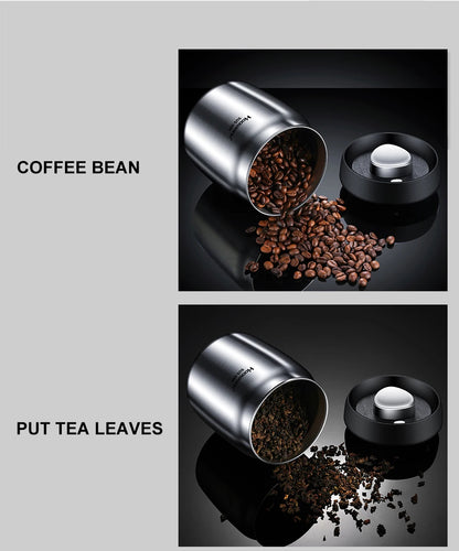 Rustfrit Stål Vakuumforseglet Kaffebønnebeholder