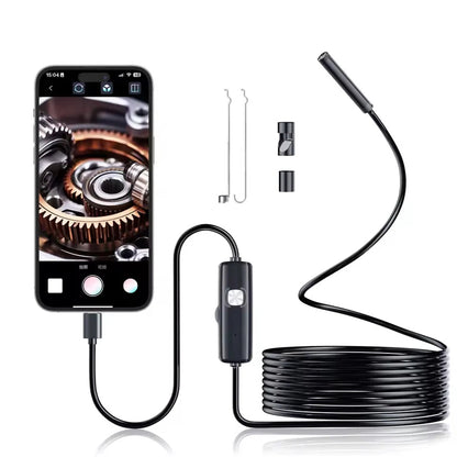 USB Type-C Endoskopkamera med LED-lys