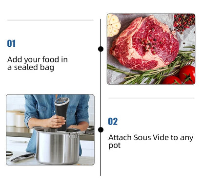 Sous Vide Koger 1100W med LCD Touch Display