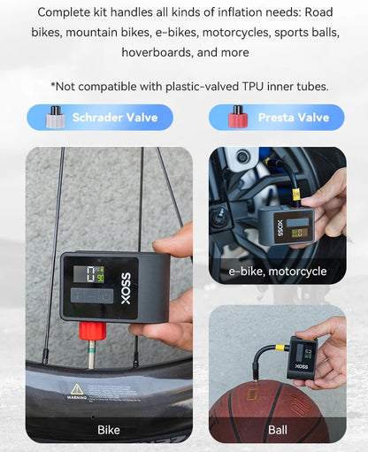 Bærbar Genopladelig Mini-Cykelluftpumpe 120 PSI
