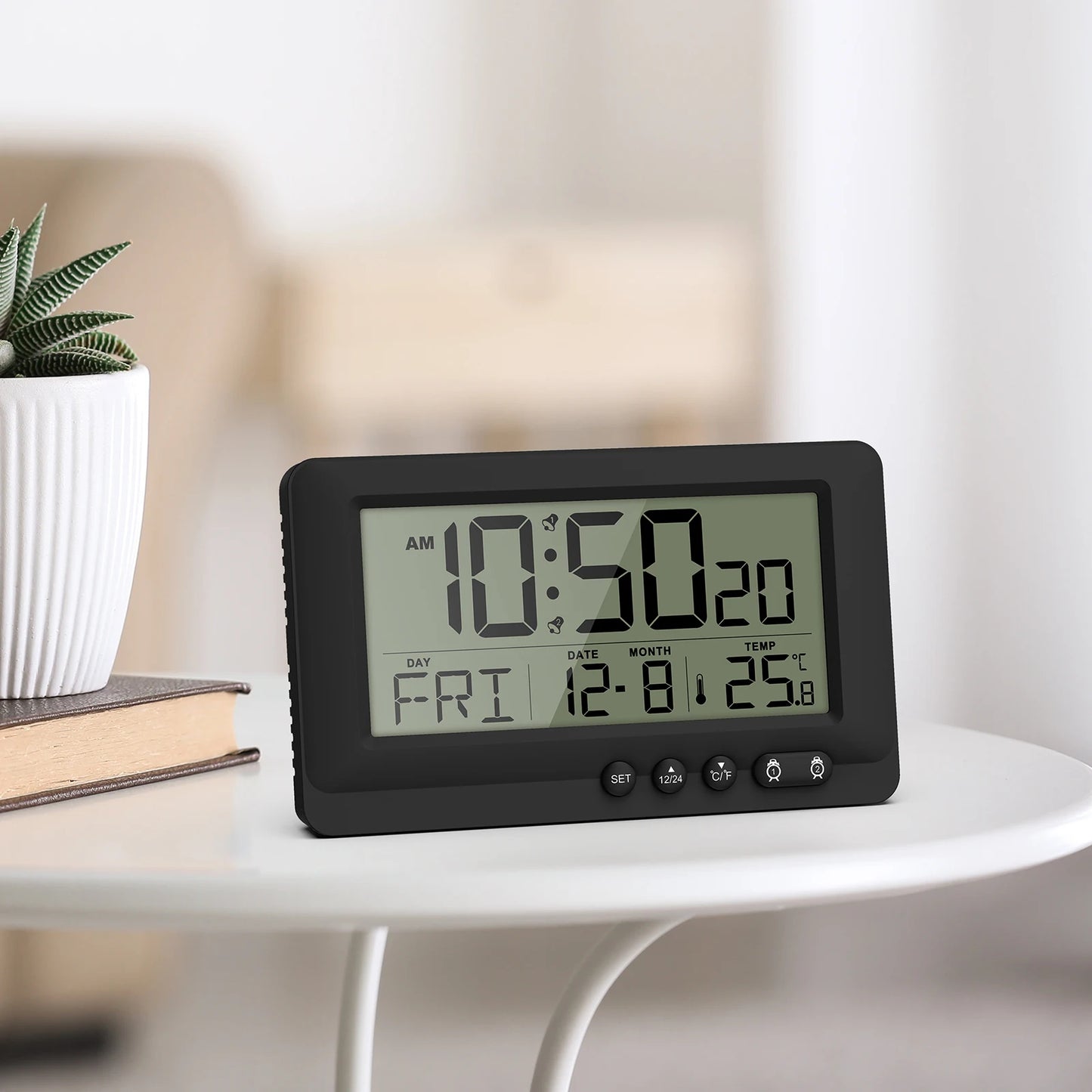 Digitalt Vækkeur med LCD-Skærm