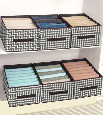 Sammenklappelig Linned Opbevaringsboks til Garderobe