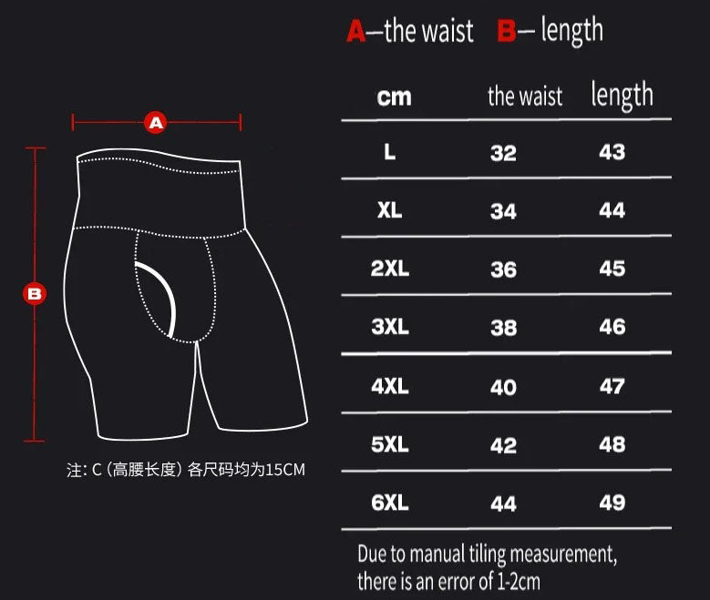 Herre Bomulds Boxershorts med Høj Talje og Lange Ben