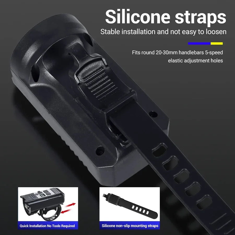 USB Genopladelig Vandtæt LED Cykelforlygte