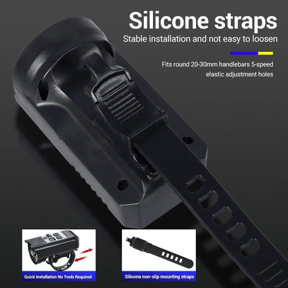 USB Genopladelig Vandtæt LED Cykelforlygte