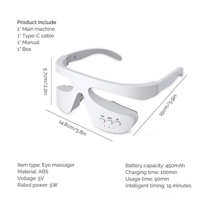3D Øjenmassager med Rødt Lys