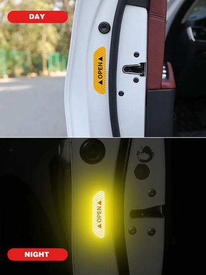 4 stk. Refleksklistermærker til Bildøren