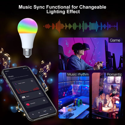 Smart E27 RGB LED-Pære med WiFi og Bluetooth