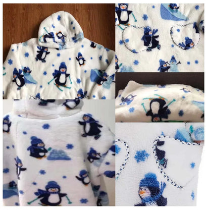 Varmt Oversize Sherpa Hættetæppe