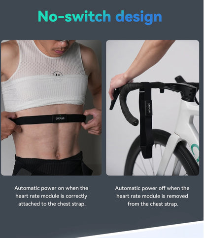 Smart GPS-Cykelcomputer med Hastighedsmåling og Medfølgende ANT+/Bluetooth-Pulsbælte til Komplet Præstationsovervågning
