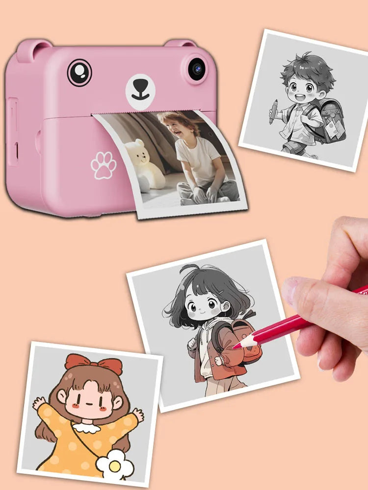 Digitalt Børnekamera med Instant Fotoprinter