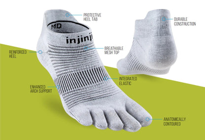 Fem-finger Tåstrømper til Løb og Fitness