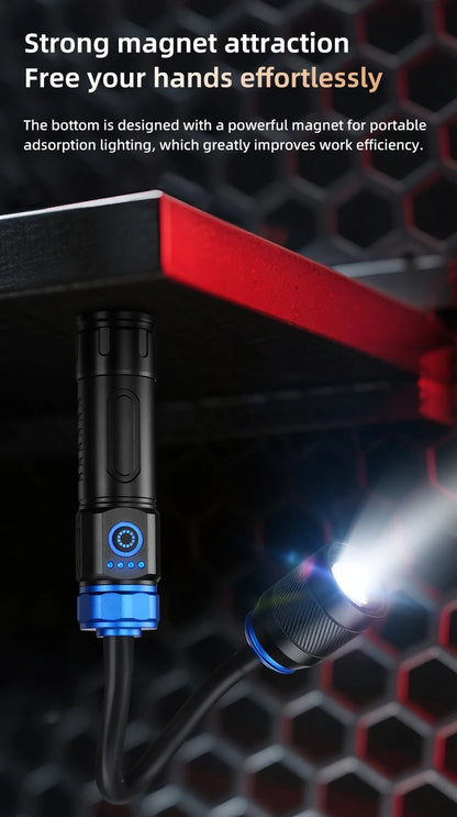 Genopladelig 360° Roterende LED-arbejdslygte