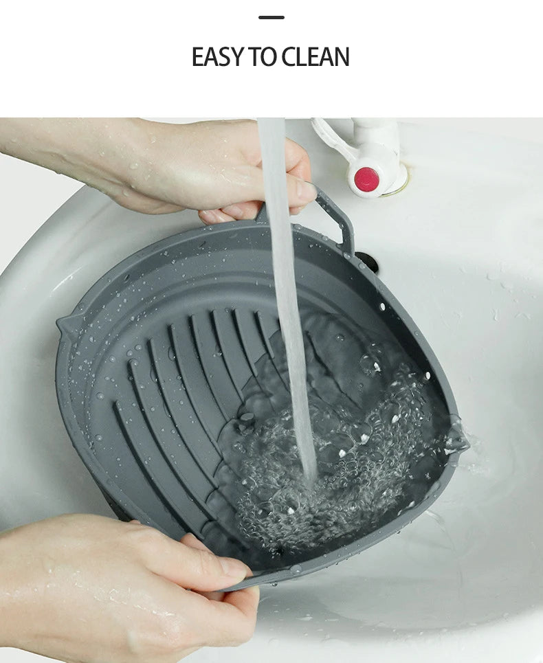 Genanvendelige Silikonebakker til Airfryer 5,5–7,5 L