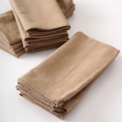 24 stk. Bomuldsservietter – 40x40 cm Vaskbare Genanvendelige