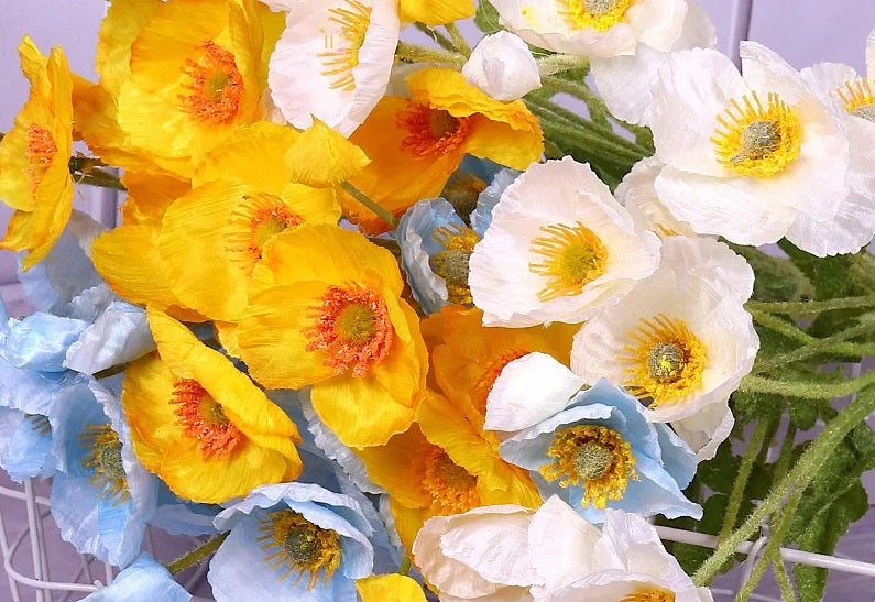 Kunstige Valmueblomster til Boligindretning