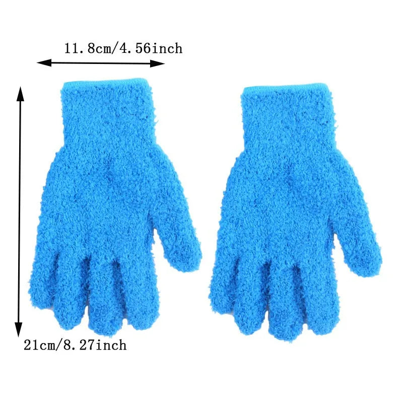 2-pak Mikrofiber Rengøringshandsker