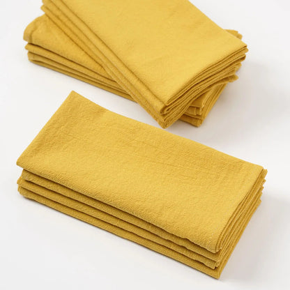 24 stk. Bomuldsservietter – 40x40 cm Vaskbare Genanvendelige