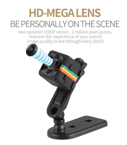 4K Mini HD-Sikkerhedskamera med 1080P Videooptagelse