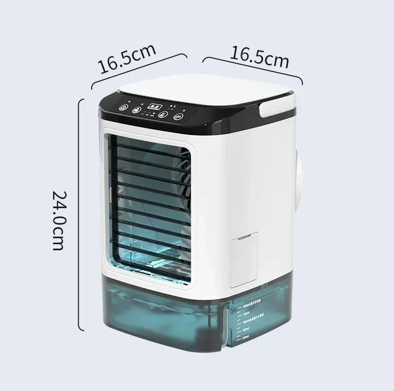 Lille Stille USB-skrivebordsventilator med Køletåge