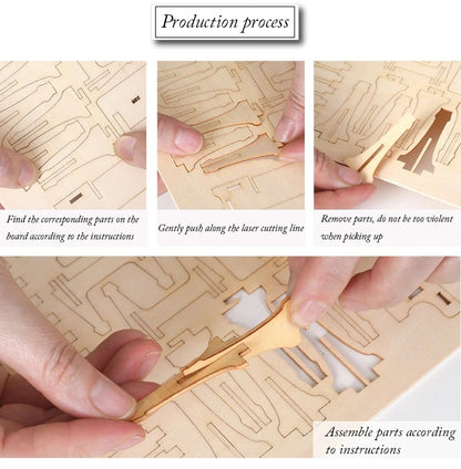 DIY 3D Træpuslespil Modelkit
