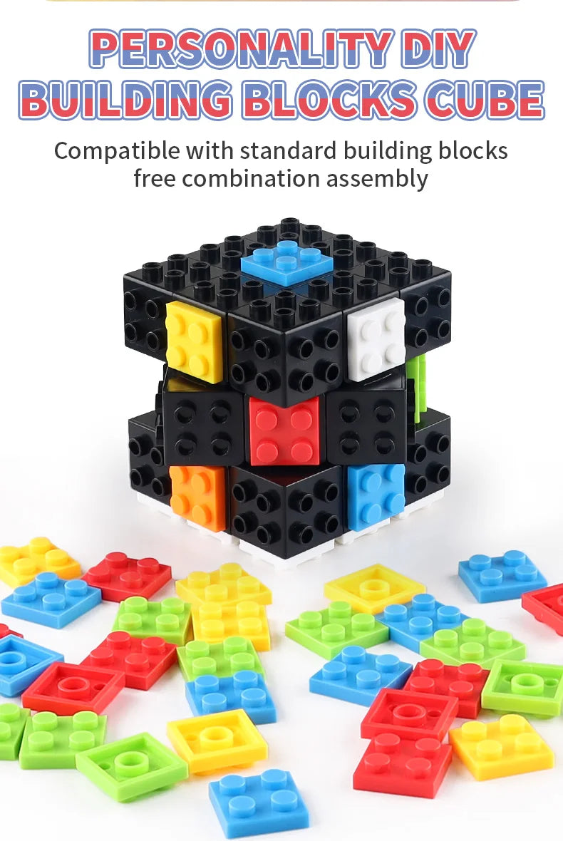 3D Magisk Puslespilskube Byggeklodser