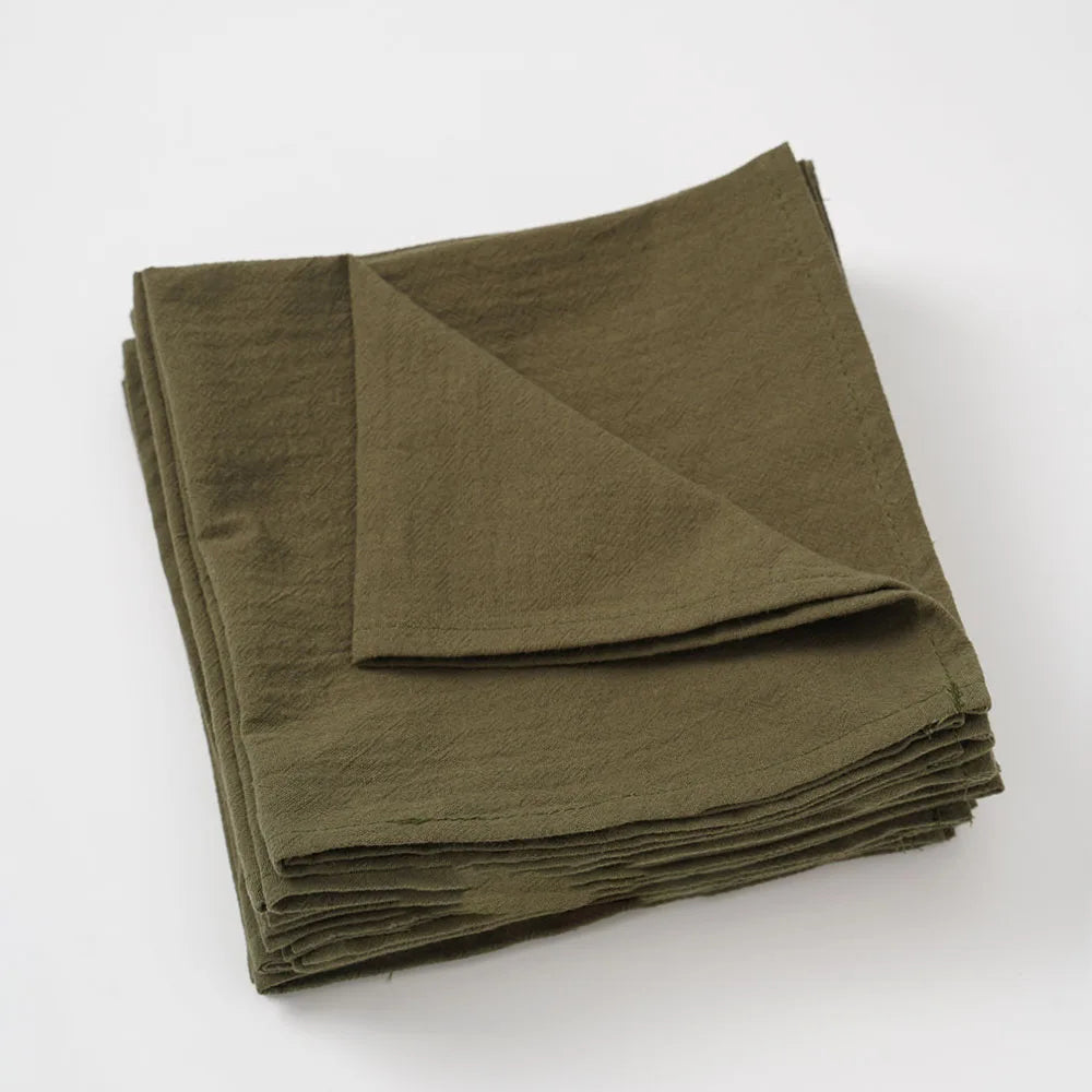 24 stk. Bomuldsservietter – 40x40 cm Vaskbare Genanvendelige