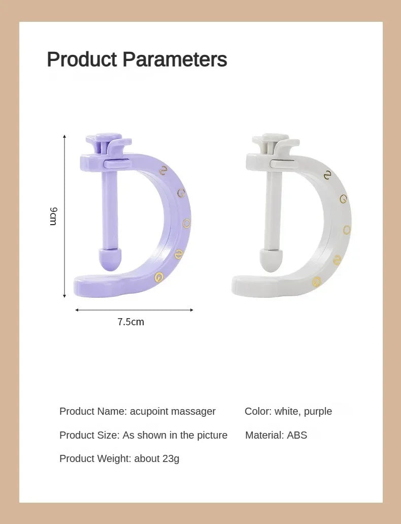 Bærbar Akupressur Fingermassager