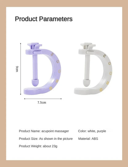 Bærbar Akupressur Fingermassager