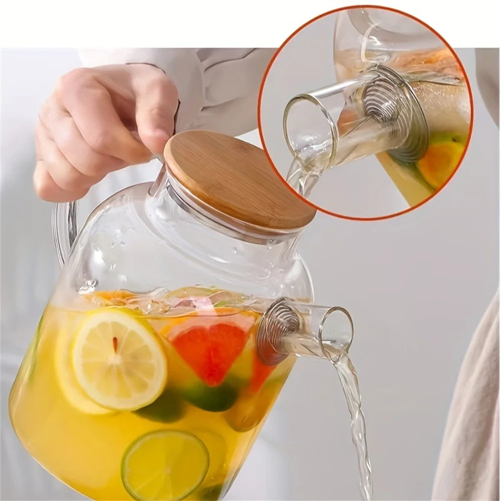 Varmebestandig Glastekande til Te og Juice