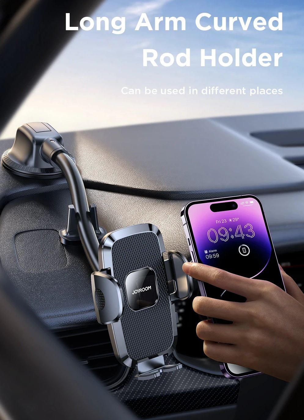 Universal Biltelefonholder 360° Justerbar