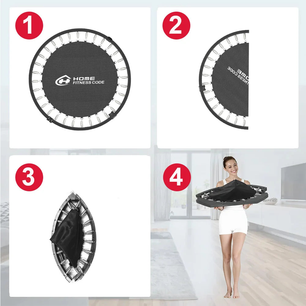 Foldbar Mini Trampolin med Håndtag – Indendørs & Udendørs