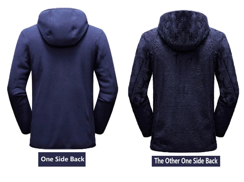 Vendbar Vinter Fleece Hættetrøje