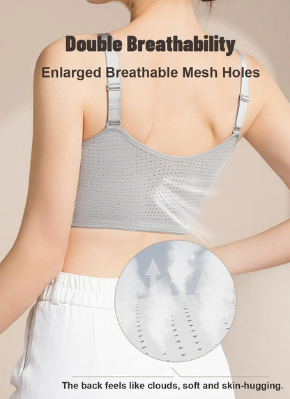 Justerbar Bomulds Mastektomi Bh med Lomme