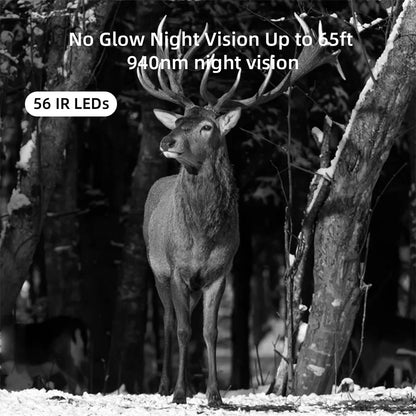 4G Vildtkamera 50MP 4K HD med Natvision