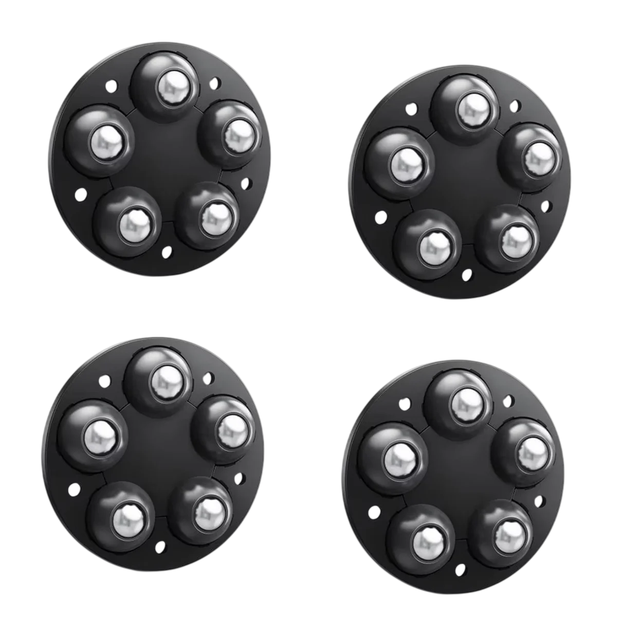 4 Stk. Møbelfødder med Hjul