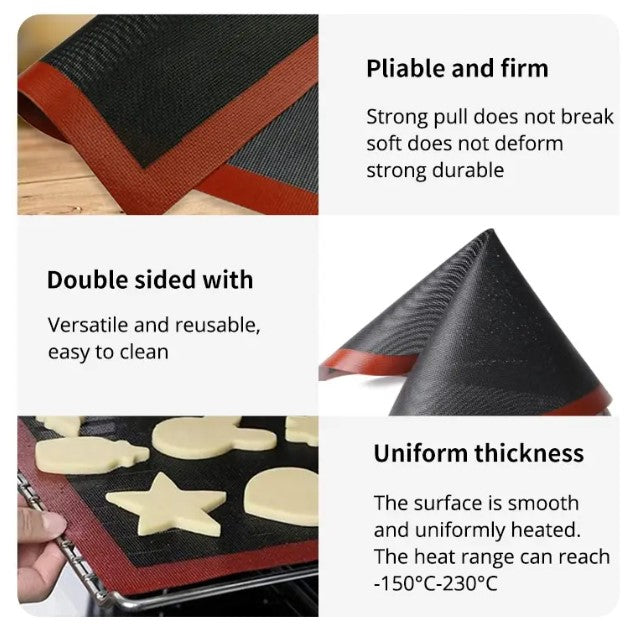 Genanvendelig Silikone Non-Stick Ovnbagemåtte