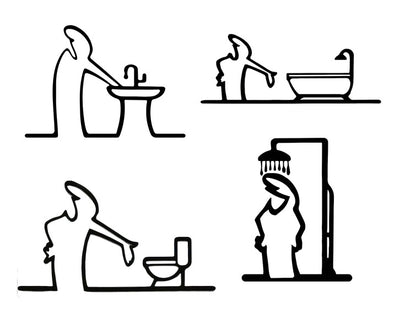 Metal Væg- og Dørdekorationsskilt