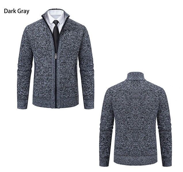 Herre Casual Varm Lynlåsjakke